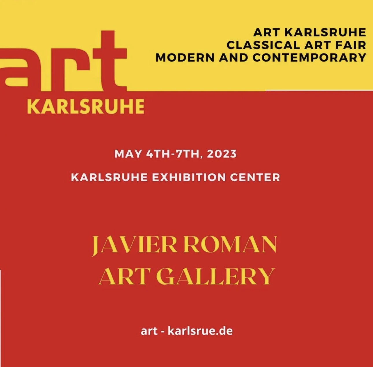 Galerie Javier Román – Galeriepräsentation auf der ART KARLSRUHE 2023.